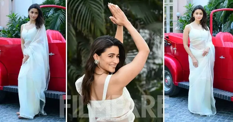 Alia Bhatt snapped in New Delhi as she promotes Gangubai Kathiawadi