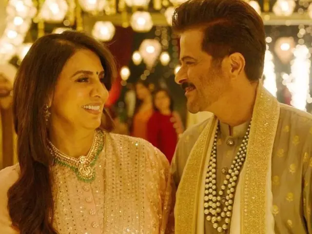 Anil Kapoor with wife Sunita Kapoor.