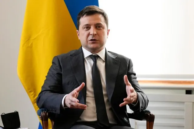 Biden and Ukrainian President Volodymyr Zelensky spoke shortly after Putin's speech on February 21, 2022.