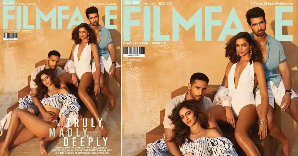 Deepika Padukone Ananya Panday Siddhant Chaturvedi Dhairya Karwa grace our February 2022 cover