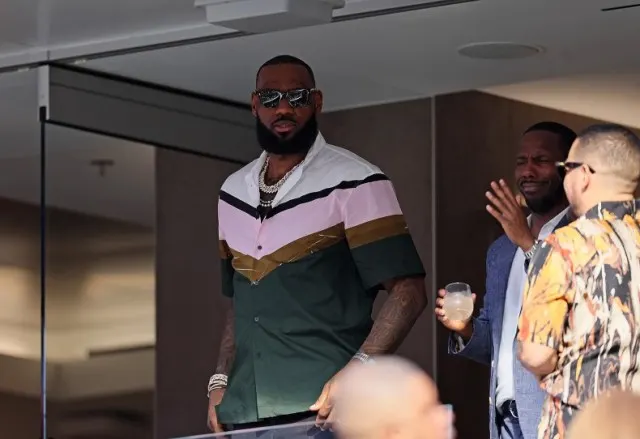 LeBron James switches sports for a bit.