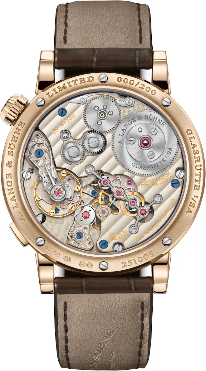 A. Lange & Söhne Zeitwerk Honeygold Lumen