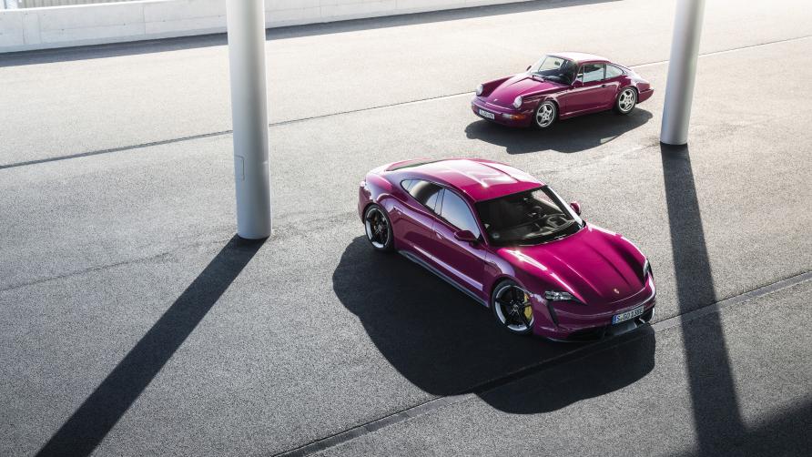 You definitely need to paint your Porsche Taycan in Rubystone Red