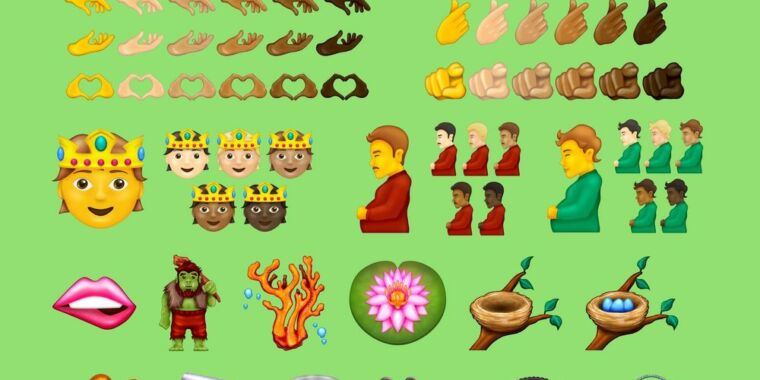“Melting face,” “pregnant person,” and 35 other emoji approved for Unicode 14.0