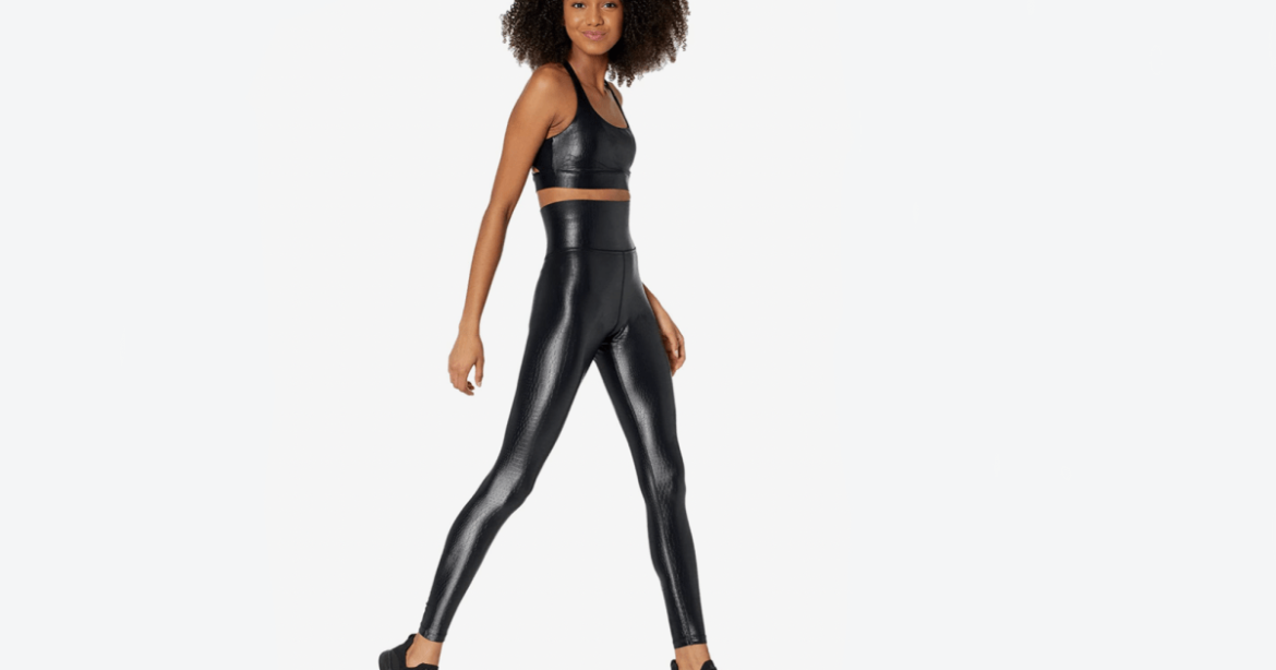Work Out or Go Out in These Fabulous Faux-Leather Leggings From Zappos
