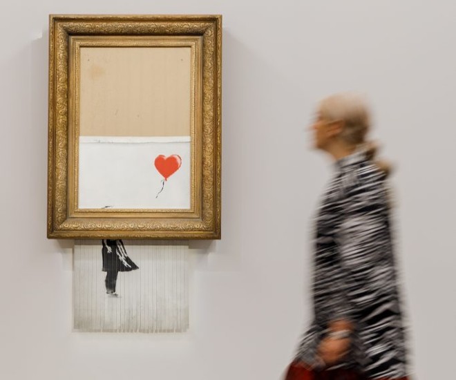 Banksy’s “Love is in the Bin” is His Most Expensive Work
