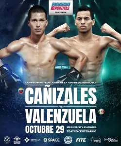 Cañizales and Valenzuela will fight on Friday for the WBA Fedecaribe belt