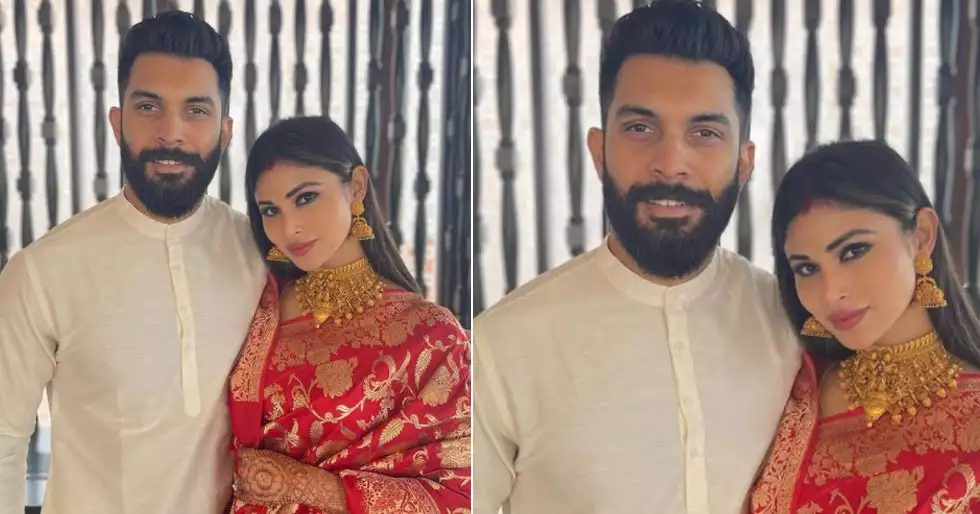 Mouni Roy shares pictures from post-wedding rituals with husband Suraj Nambiar