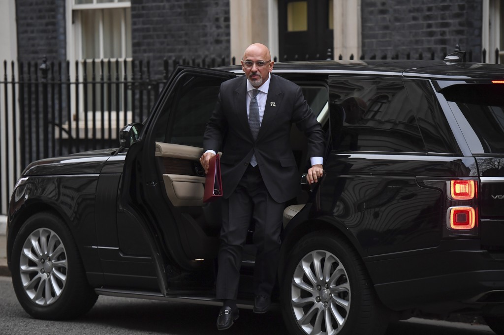 Nadhim Zahawi, U.K. education secretary, arrives at number 10 Downing Street on February 8, 2022.