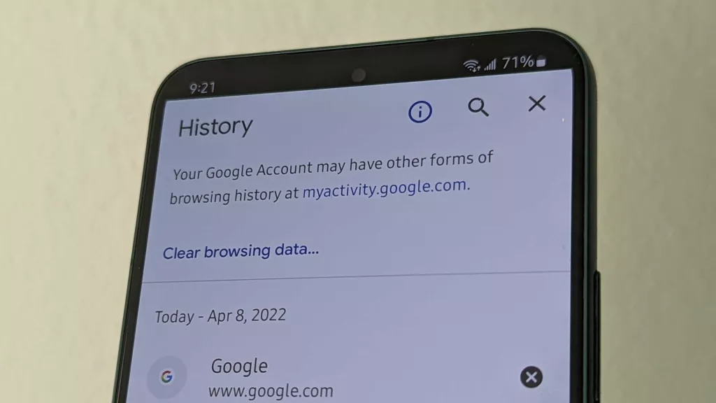 How to clear your browsing data in Chrome