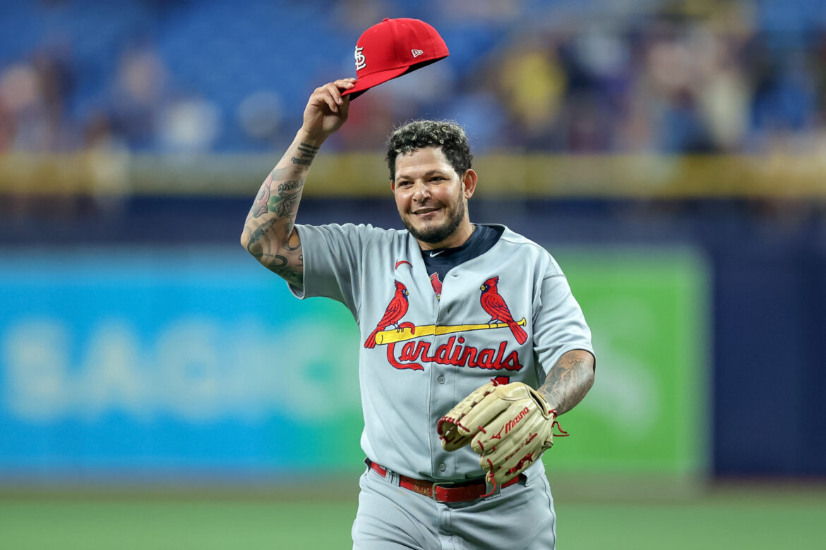 Watch: Yadier Molina records first strikeout of his MLB career (Video)