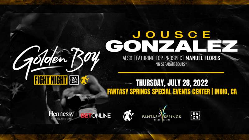 Jousce Gonzalez vs Jose Angulo Fight Live Stream from Fantasy Springs Resort Casino